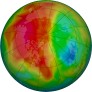 Arctic ozone map for 2025-03-15